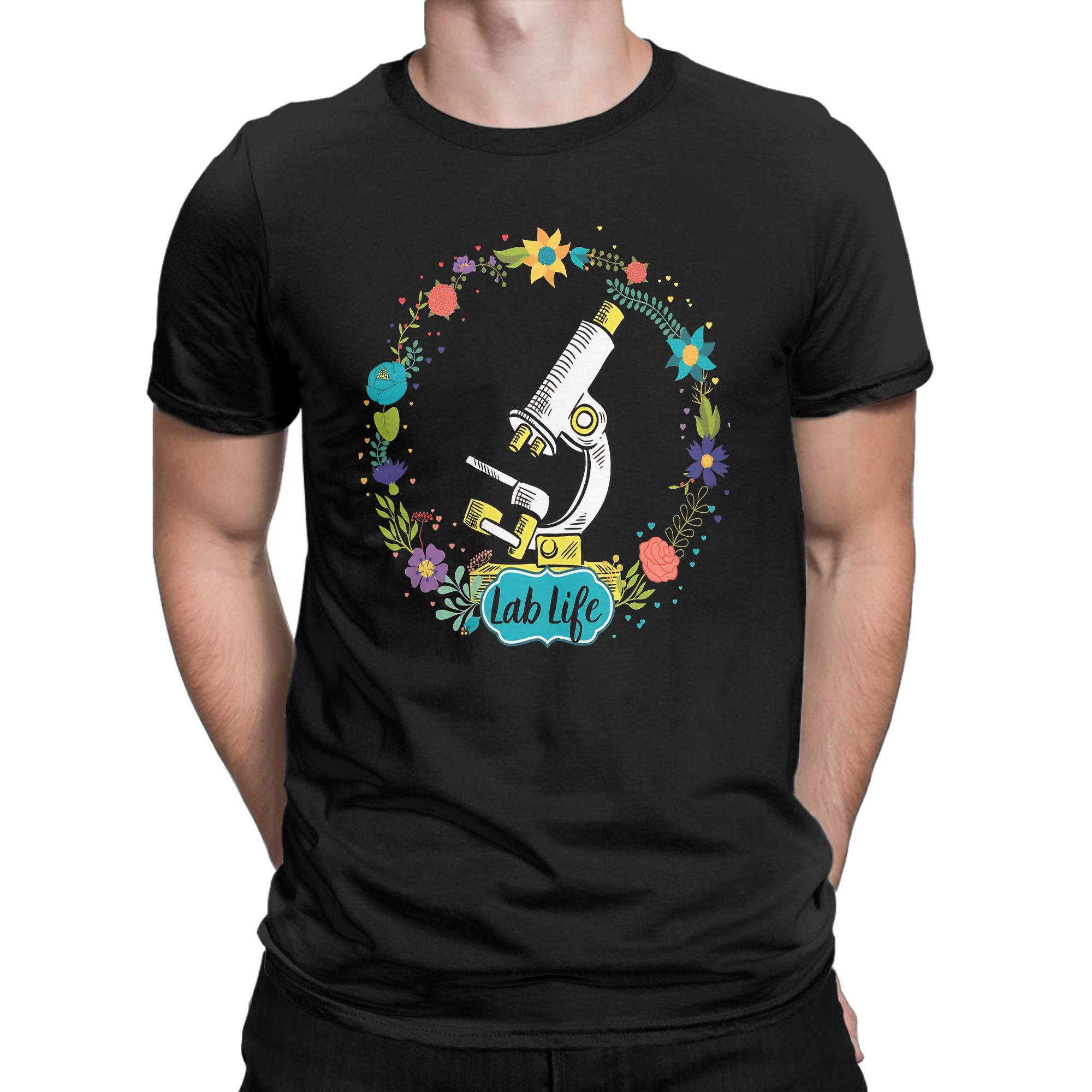 Medical Lab Week - RETRO BLOEMEN MICROSCOOP MEDISCHE WETENSCHAPPENAAR Nieuwe