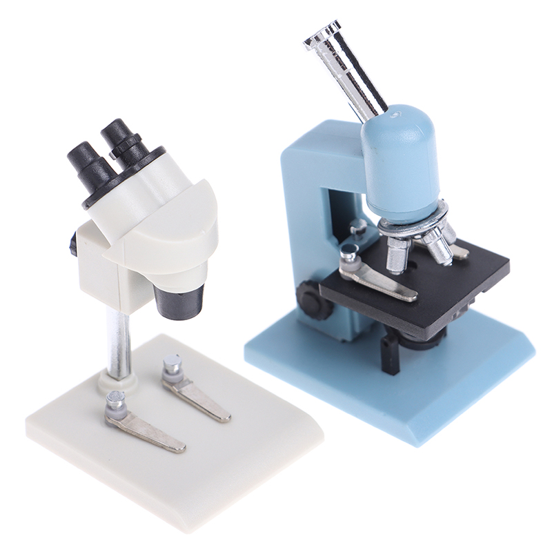 Medical Laboratory Technology - 1Pc 1:12 poppenhuis miniatuur microscoop laboratoriumapparatuur
