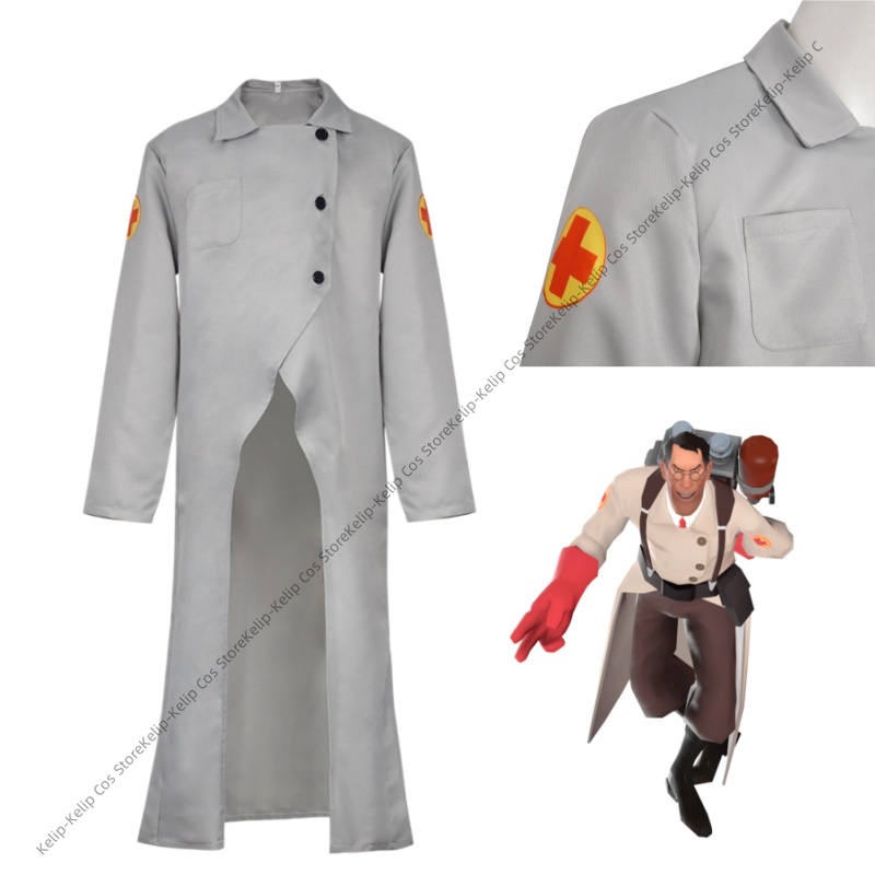 TF2 Medic Cosplay Kostuums RED - Medical Lab Units recensie en prijs